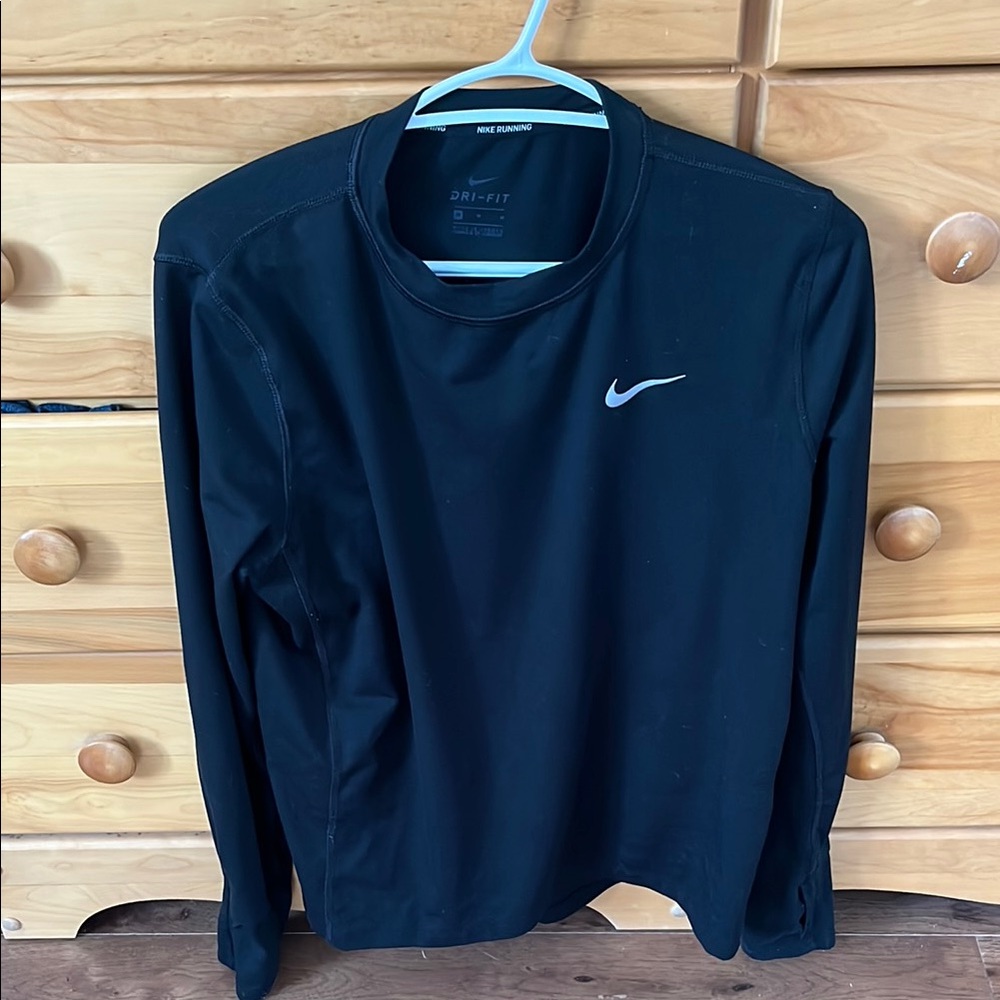 Nike Black Long Sleeve Shirt with Phone pocket